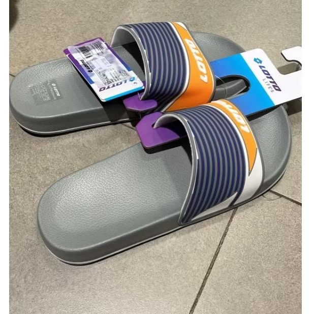 SIZE 42 Lotto Slide Mens Sandal สีเทา Original Official Store