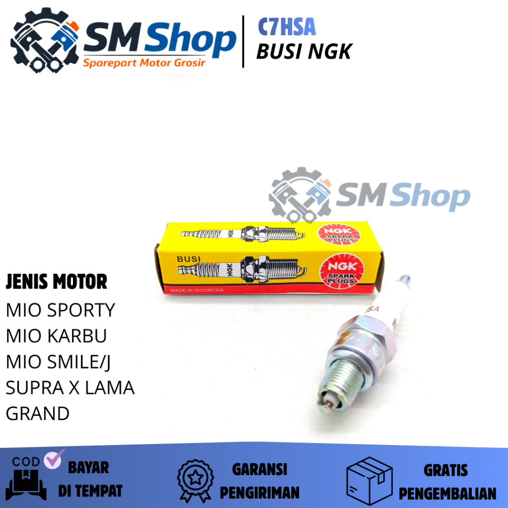 C7HS NGK HONDA MIO J SPARK PLUG / NGK IRIDIUM SPARK PLUG สําหรับ SUPRA X MOTORCYCLE / IRIDIUM GRAND 