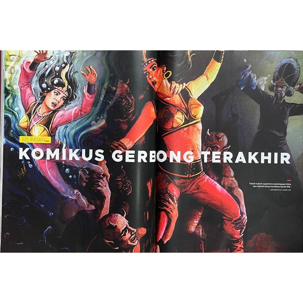 เมษายน 2025 นิตยสาร Tempo - Selingan: Gerdi WK Comomicus Last Carriage, Gina และ Santini การสร้างซูเ