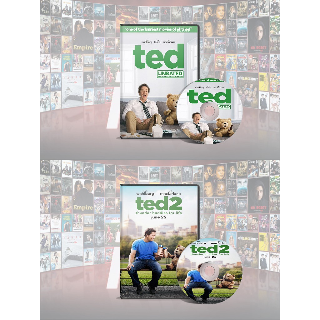 DVD Ted (2012) + DVD Ted 2 (2015)