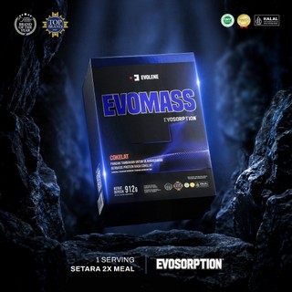 Evolene Evomass 2lbs/912gr - Mass Gainer - Suplemen Fitness