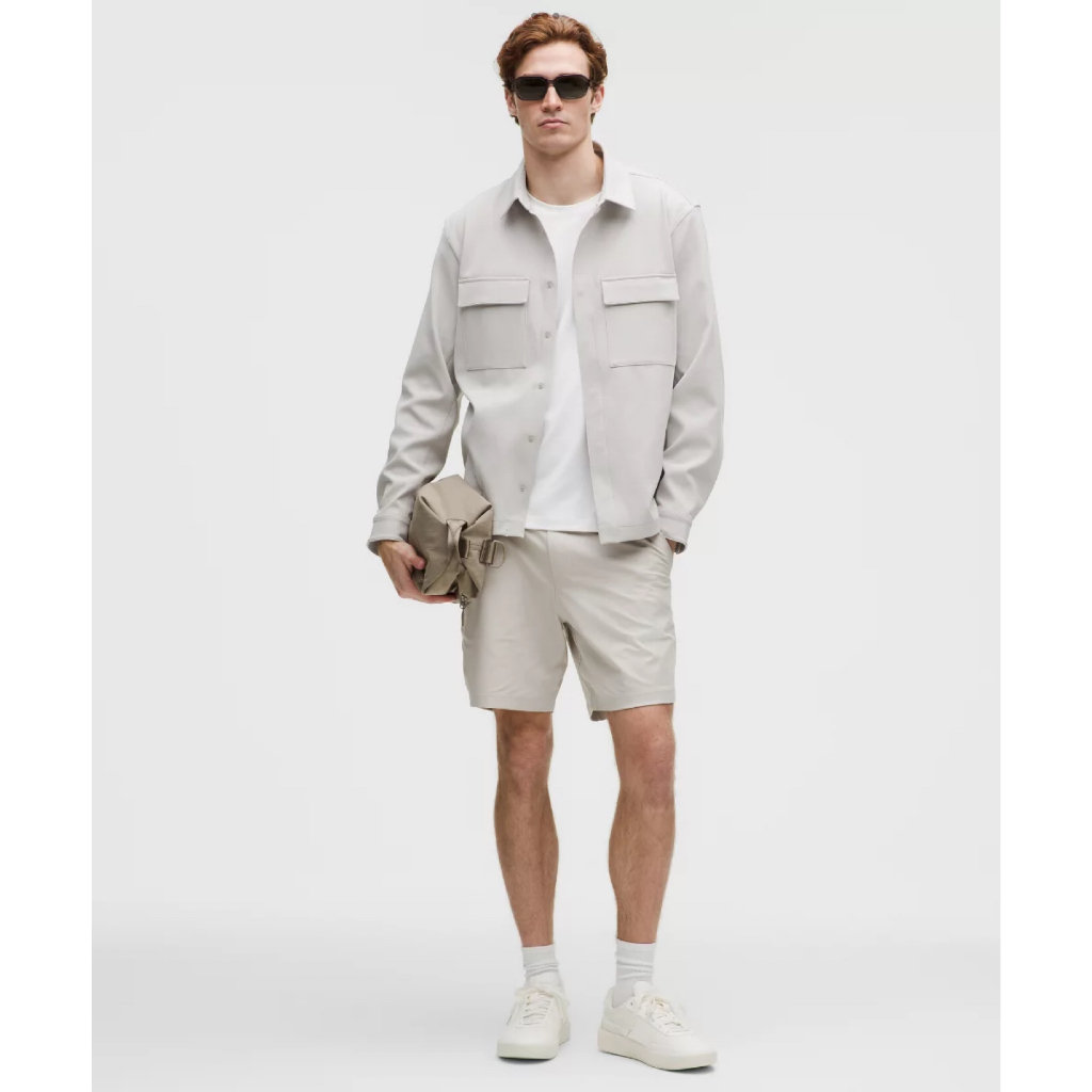 Lululemon ABC Classic-Fit Short 7" Warpstreme Pants Golf Dove Grey