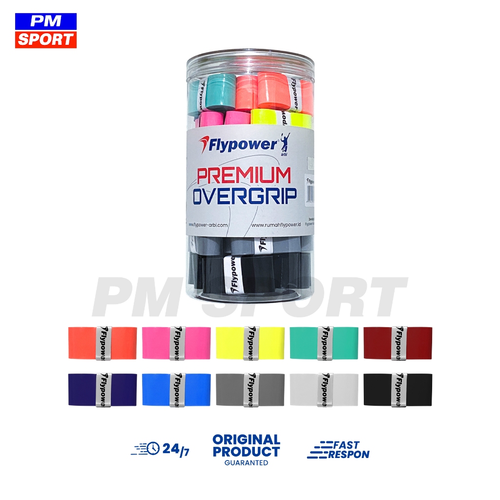 FLYPOWER PREMIUM BADMINTON CKET RUBBER GRIP OVER GRIP THIN ORIGINAL BADMINTON