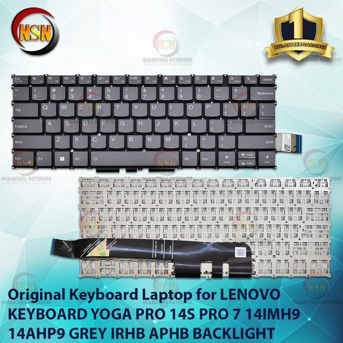 แป้นพิมพ์แล็ปท็อปสําหรับ YOGA PRO 14S PRO 7 14IMH9 14AHP9 สีเทา BACKLIGHT