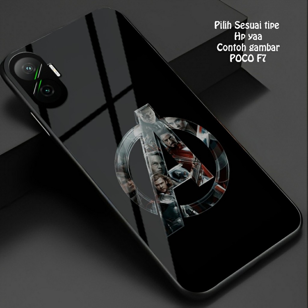 HP Glossy Glass Softcase สําหรับ POCO F7 - เคสโทรศัพท์ POCO F7 - เคส POCO F7 (GM 007)