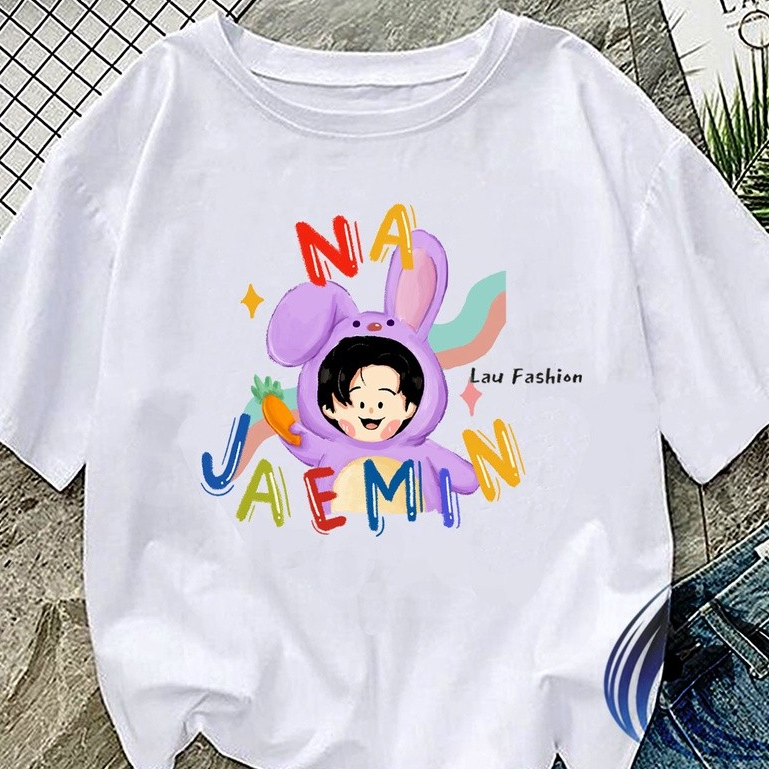 KATUN NCT DREAM เสื้อยืดผู้หญิง Haechan Jaehyun Jaemin Doyoung Jungwoo Mark Taeiyong Winwin Yuta Cot
