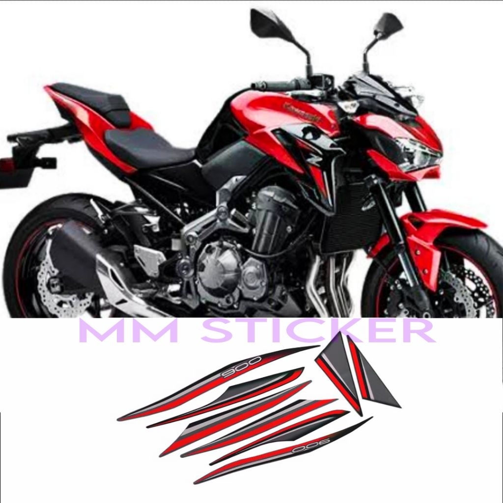 สติ๊กเกอร์ Kawasaki Z900 Striping 2017 - 2019