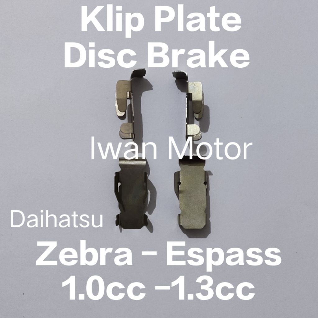 คลิปหนีบผ้าดิสเบรคสําหรับ Daihatsu Zebra 1.0cc - 1.3cc / Espass / S88 - S89