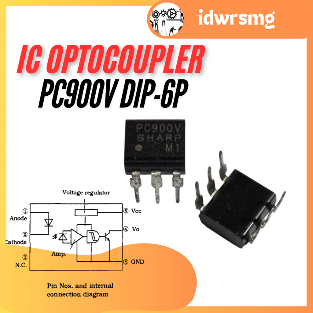 PC900 PC900V PC900 V DIP6 pin optocoupler pc900v จุ่ม 6pin