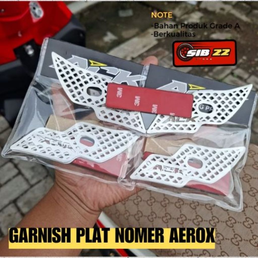 ที่วางจานมอเตอร์ไซค์ UNIVERSAL AEROX STAINLESS LOCATION PLATE HOLDER THICK LOCATION PLATE GARNISH