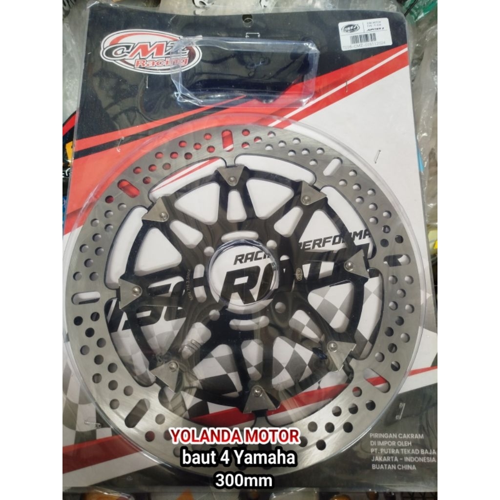จานดิสเบรคหน้า กว้าง 300 มม. YAMAHA 4 CMZ MOS bolt TDR รุ่น panigale