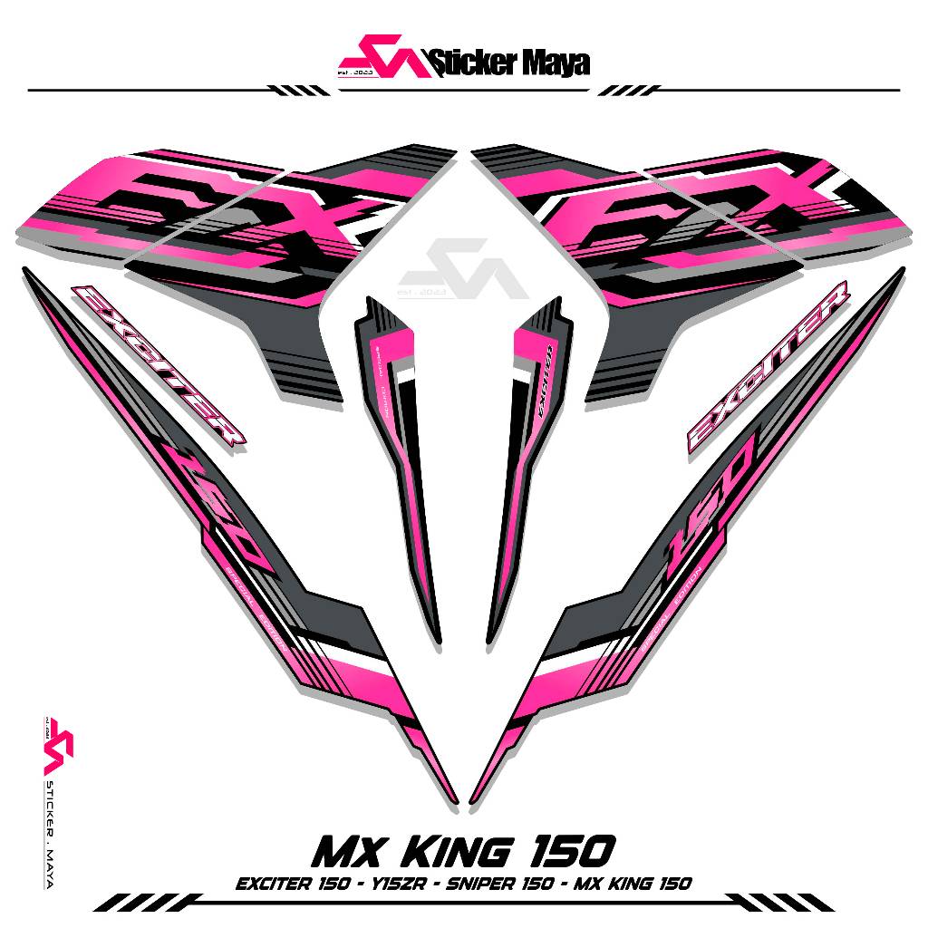 Striping Mx King 150 Sticker Y15zr Sticker Mx King150 Sniper150 Mxi Jupiter Mx Ink. Motif สติ๊กเกอร์