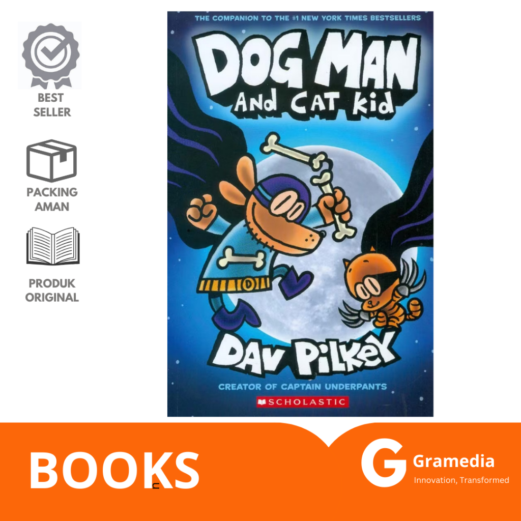 Gramedia Lampung-Dog Man 04: Dog Man And Cat Kid
