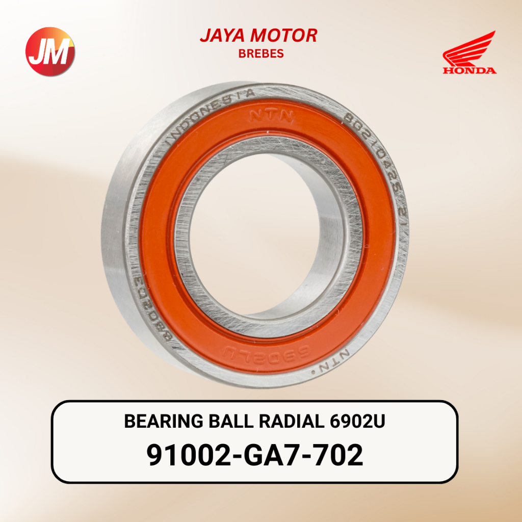 91002GA7702 Bearing Ball Radial 6902U Honda ADV 150 160, BeAT Street FI Sporty Forza 250 Genio Scoop