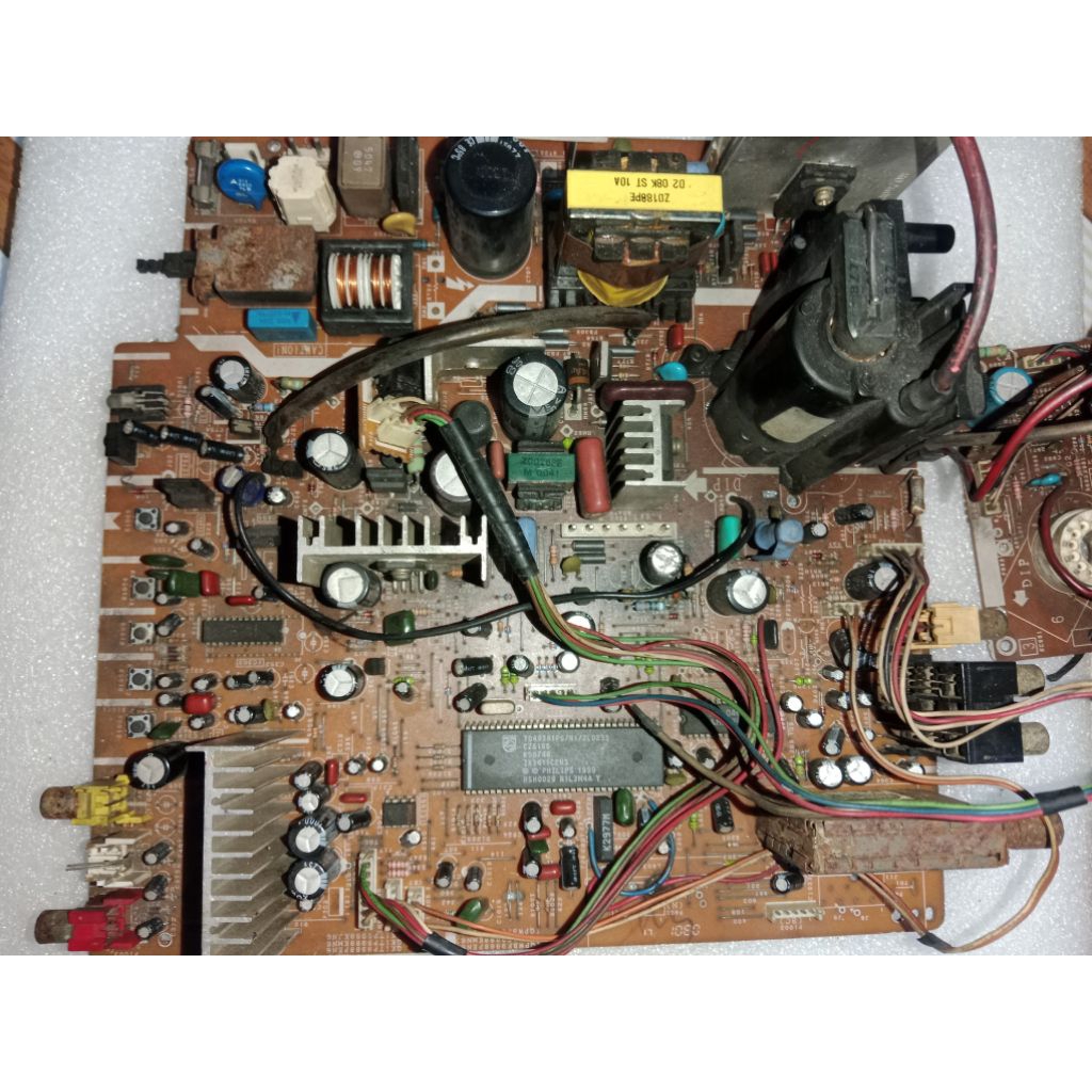 MESIN SHARP 21IN CRT TV MACHINE, TV REMOTE PLATE, ไม่ถึง TEST/GRUBLING