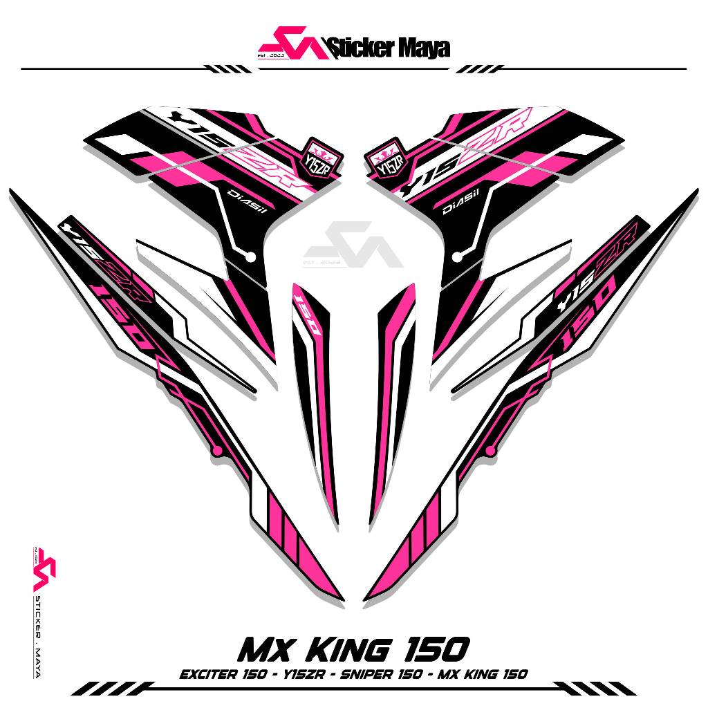 Mx King 150 Sticker Y15zr Sticker Mx King150 Sniper150 Mxi Jupiter Mx Ink. Motif สติ๊กเกอร์ 147
