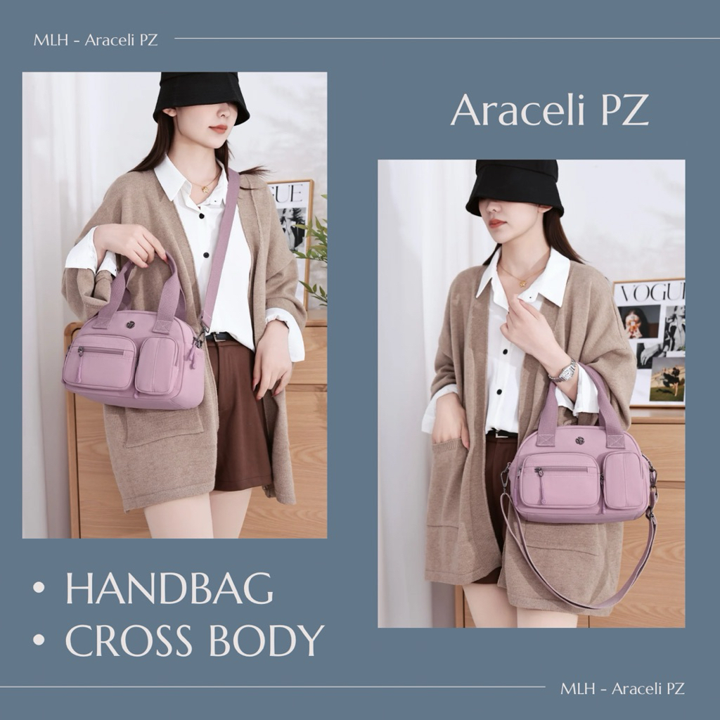 SB MALL กระเป๋าสะพายกันน้ําร่มชูชีพ Araceli