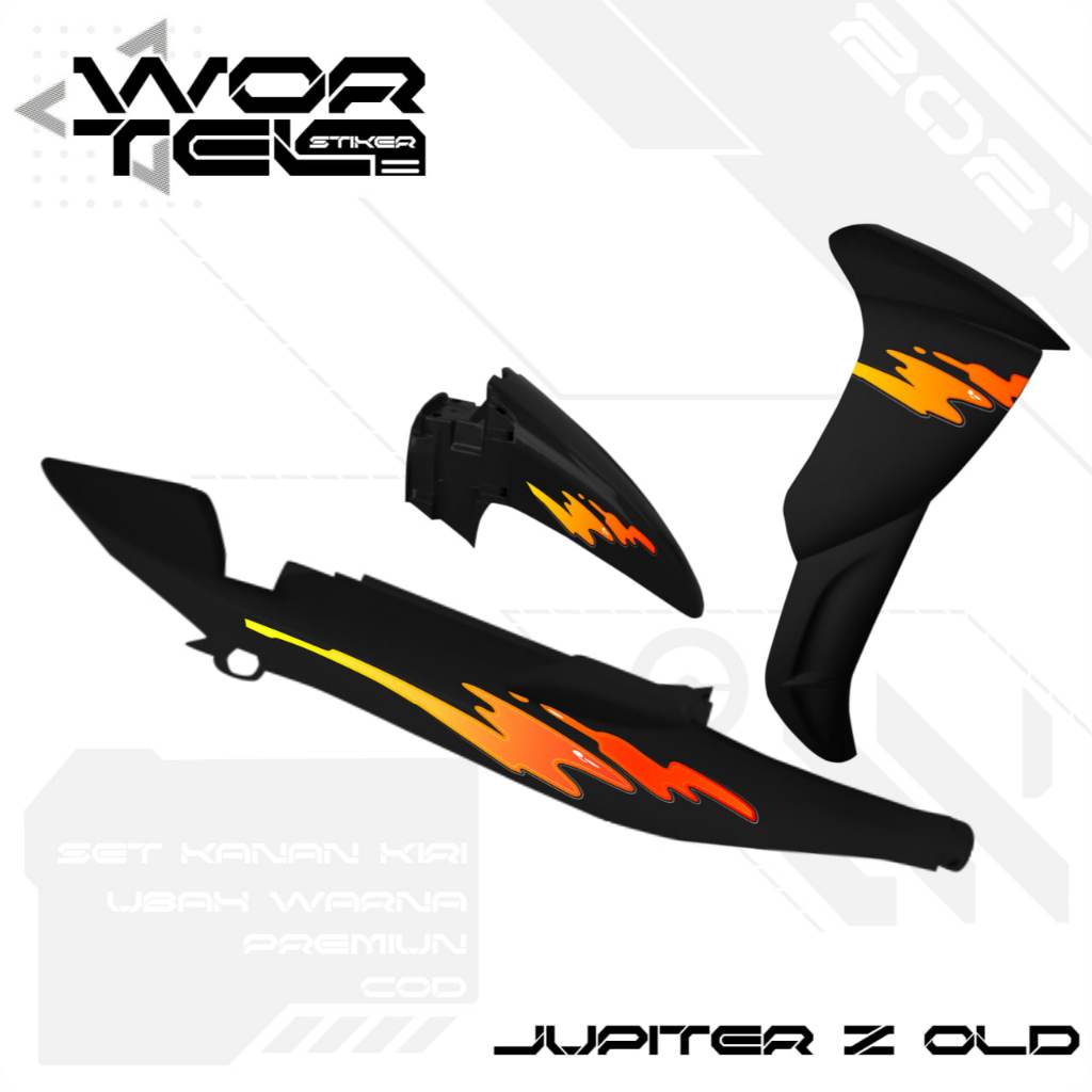 สติ๊กเกอร์แครอท - Jupiter Z Striping - สติ๊กเกอร์ใสสําหรับ Jupiter เก่า Z/Retro Burhan Vol 2 (ตัดแล้