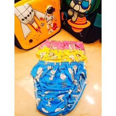 KATUN ชุดชั้นในเด็กผ้าฝ้าย TC Soft Unisex ลายน่ารัก อายุ 2-10 ปี 1 แพ็ค 6 ชิ้น