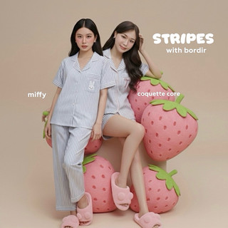 Lazy Days - Stripes with embroidery (reguler & bigsize)