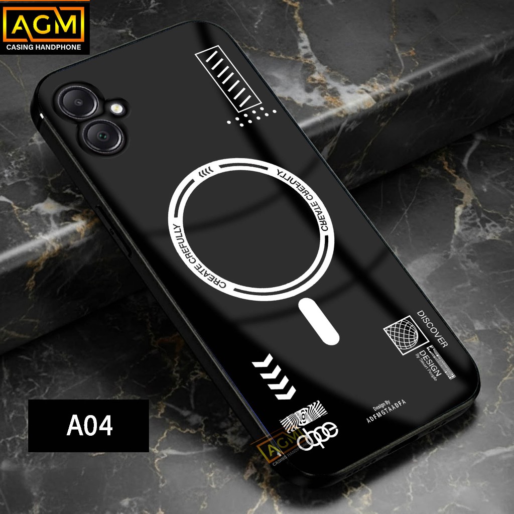 เคส Samsung A04 - เคส Softcase Glossy Full Body Casing Hp Samsung A04 [Magsaf Motif] - เคส AGM เคสกร