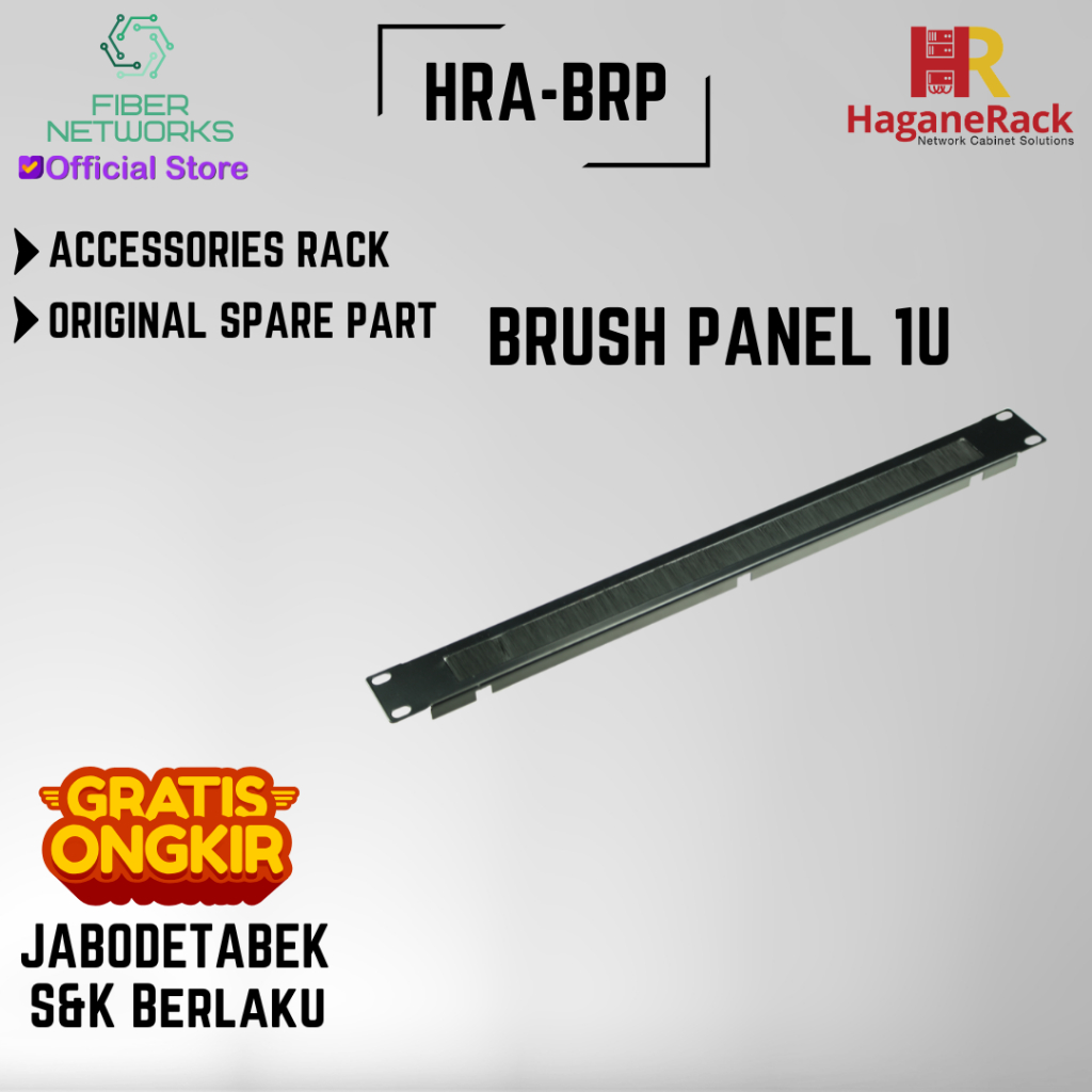 แผ่นแปรง 1U - RACK ACCESSORIES RACK SERVER HAGANERACK