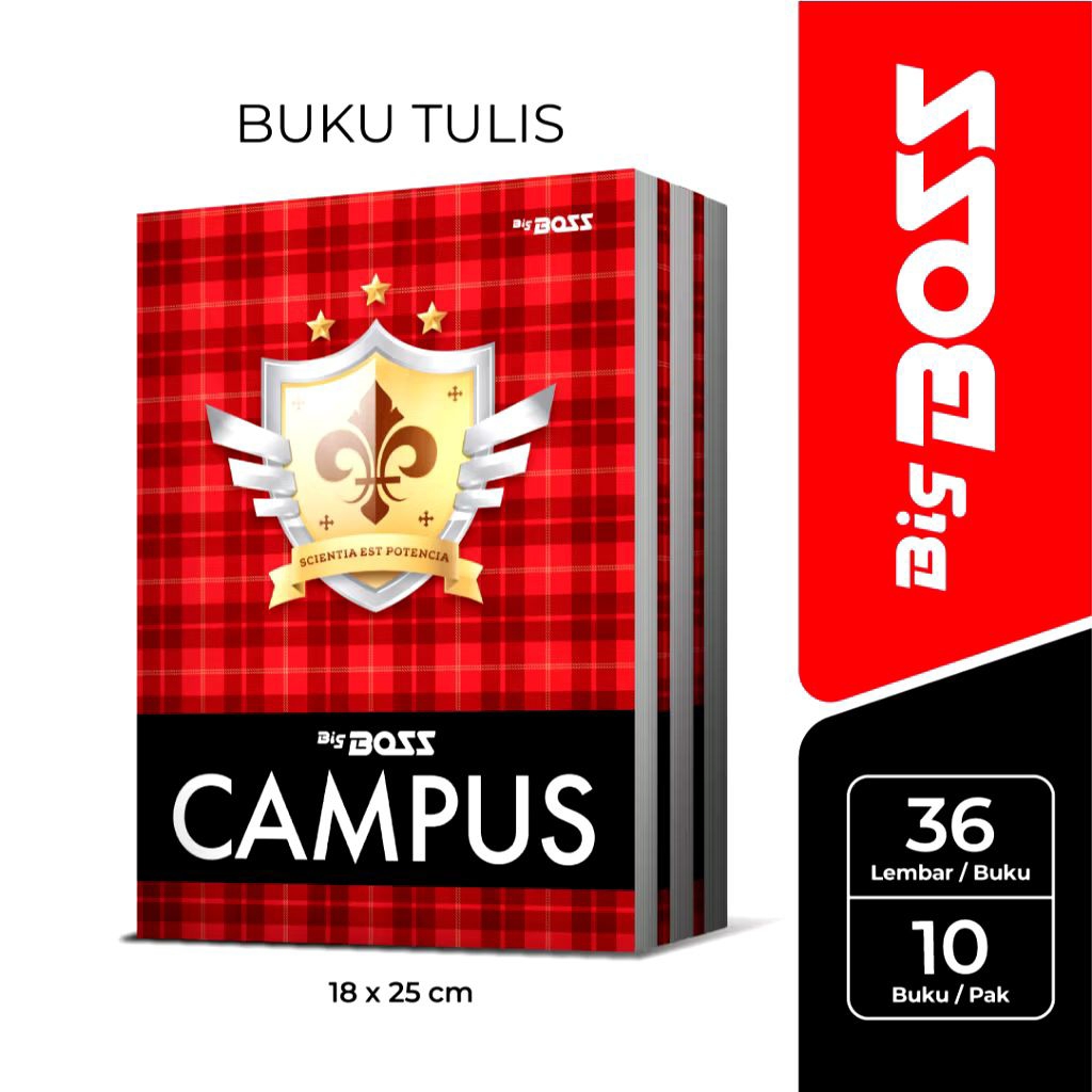 สมุดโน๊ต BIG BOSS Boxy 36 แผ่น (10pc)