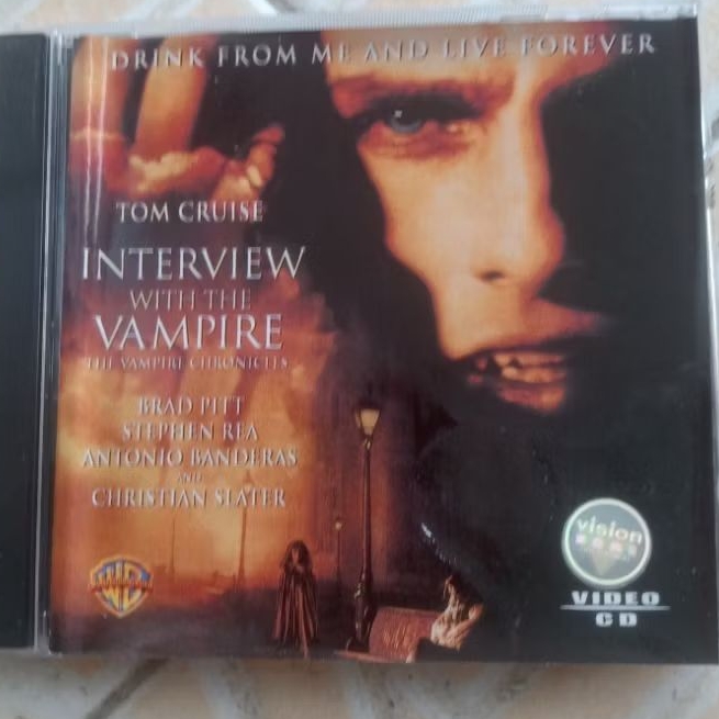 VCD INTERVIEW ดั้งเดิมพร้อมข้อความ Tom Cruise และ Bradd Pitt อินโดนีเซีย