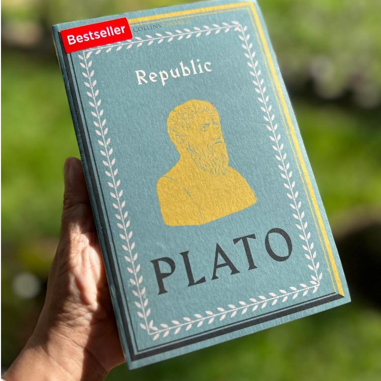 Collins Classics Plato Republic หนังสือไร้ความรู้สึกของปรัชญาภาษาอังกฤษ
