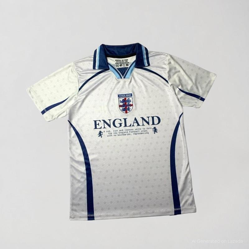 Futsal Jersey / England Jersey / เสื้อยืดวินเทจ / Retro England Shirt