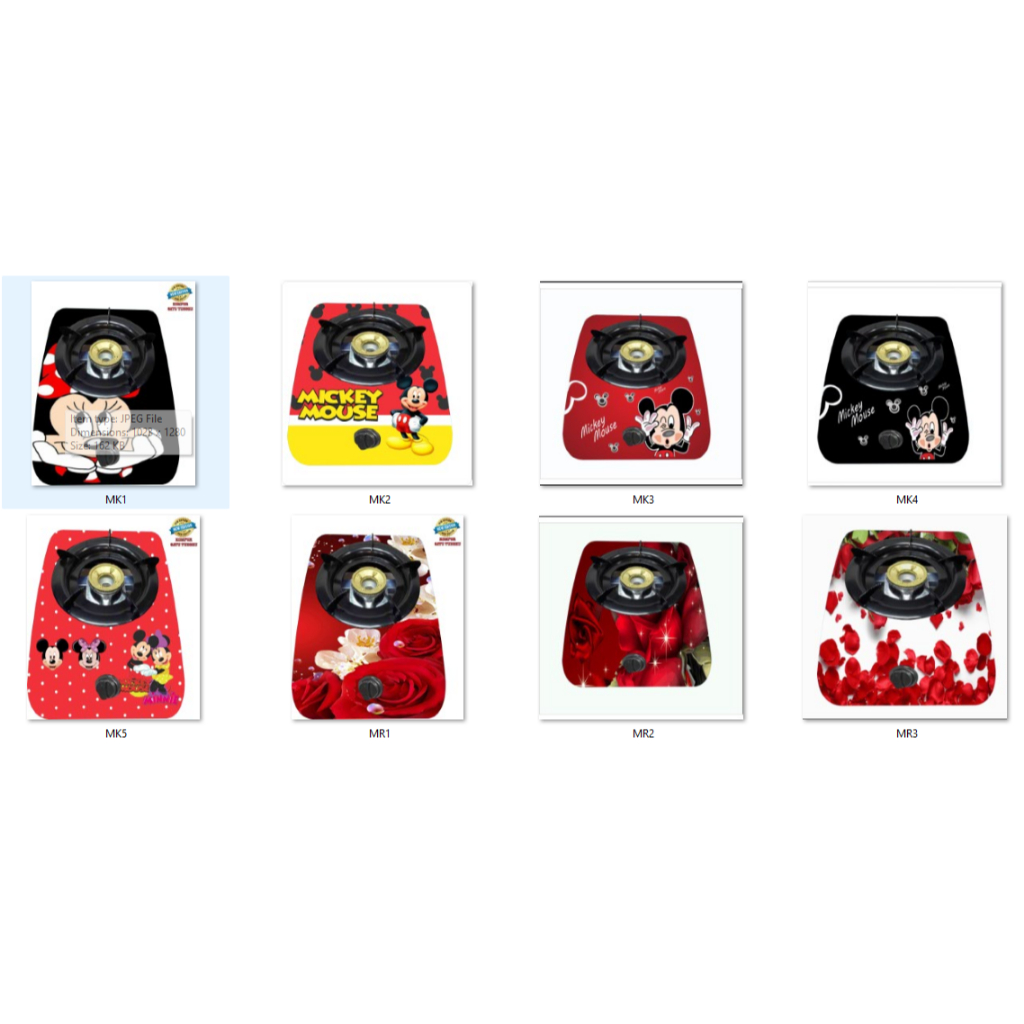 1 BURNER STOVE สติ๊กเกอร์ 50X50CM