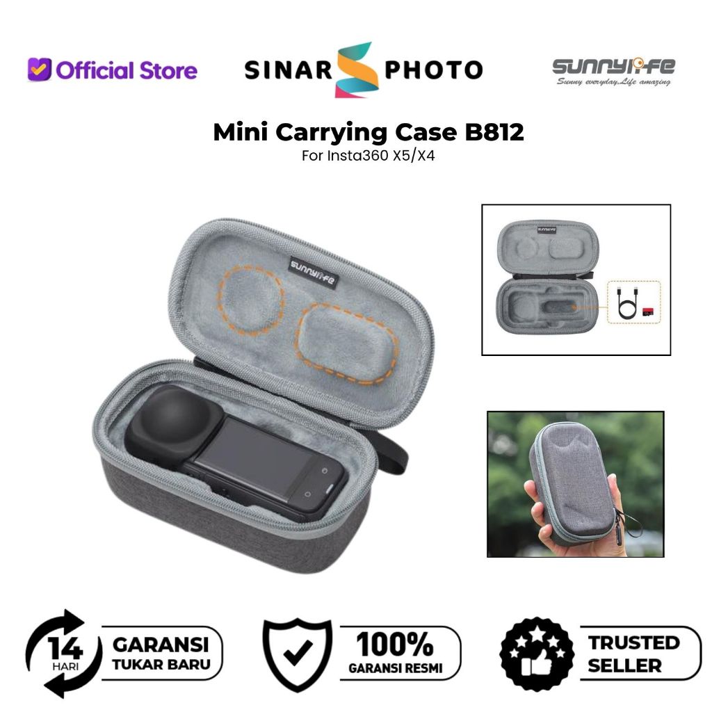 Sunnylife กระเป๋าพกพาสําหรับ Insta360 X5 / X4 - Insta360 X5/X4 กระเป๋ากล้อง - กระเป๋ากล้อง - ต้นฉบับ
