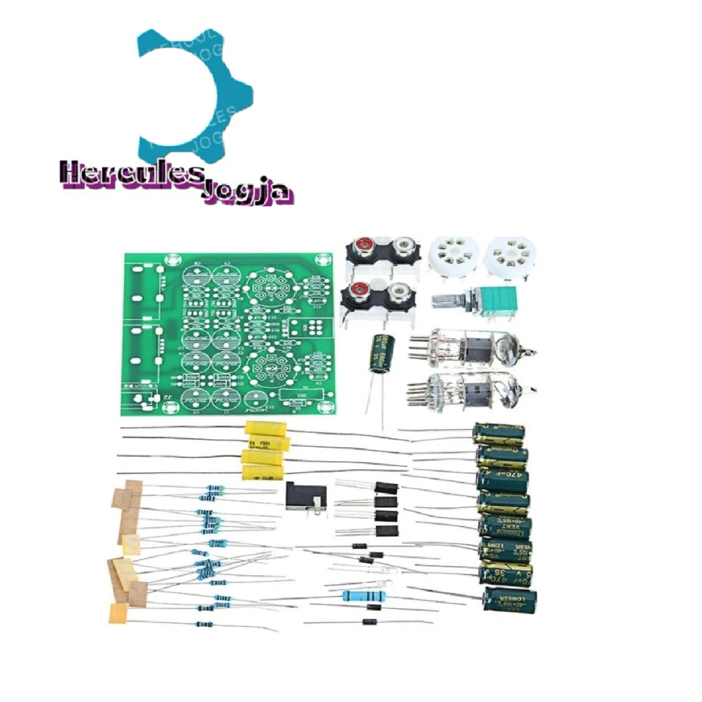 DIY Tube Preamplifier Buffer 6J1 AC 12V Audio Preamp Tube + Casing