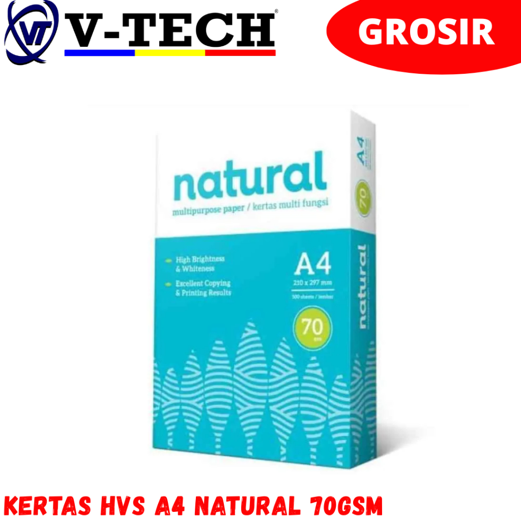 กระดาษ A4 NATURAL 70GSM HVS