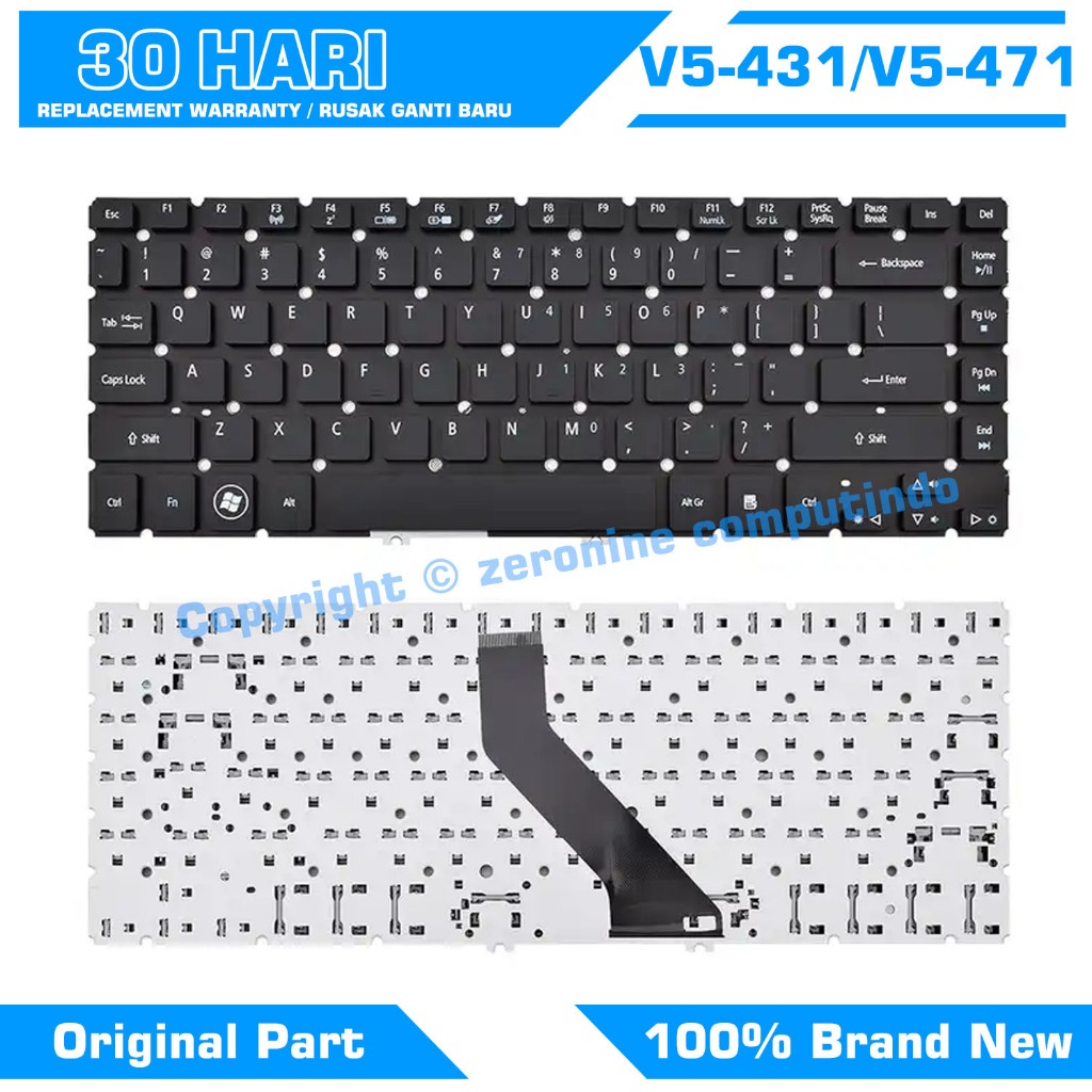 คีย์บอร์ด Acer Aspire V5-471 V5-431 V5-431G V5-431P V5-431PG V5-471G