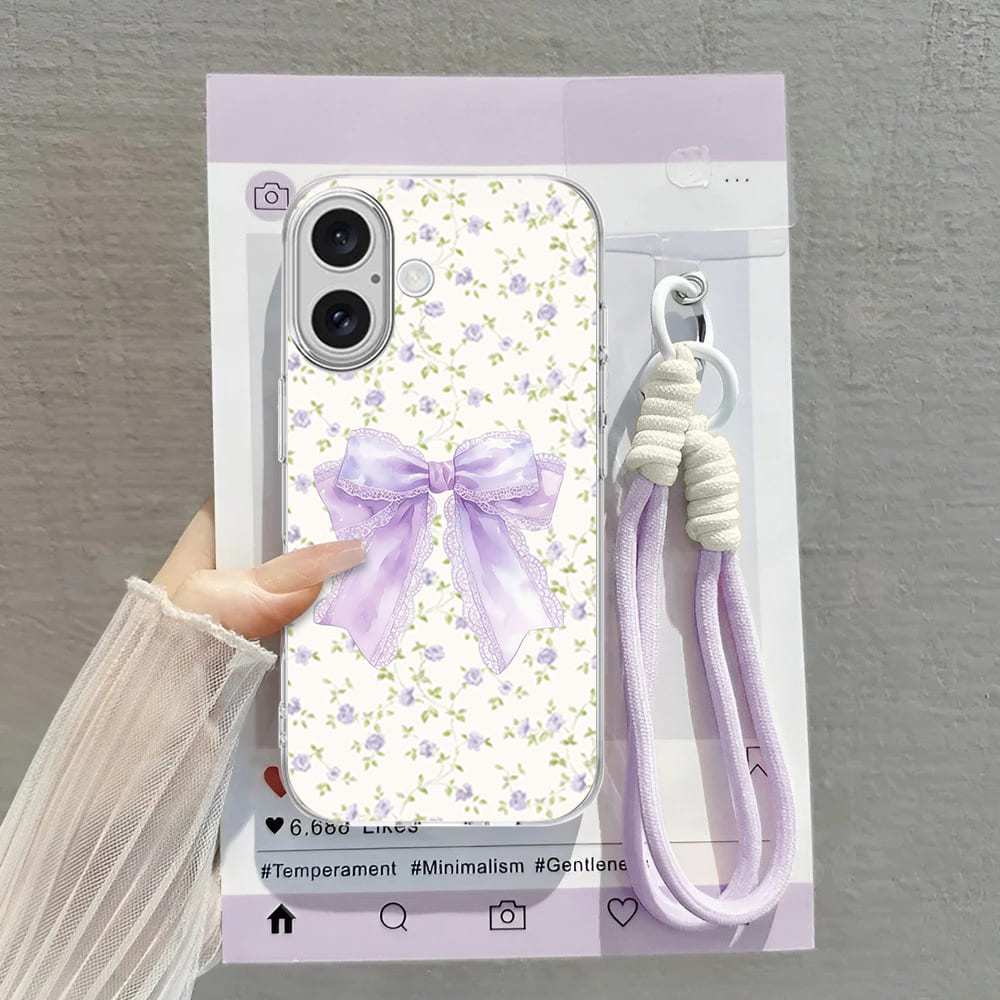 (LN01) CASE PLUS NYLON LANYARD STRAP พร้อมสําหรับทุกประเภท IQOO Z7 Z7X Z9X Z9 ริบบิ้น motif