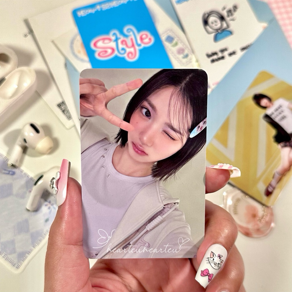 Hearteuheartus Hearts2Hearts Choi Jiwoo การ์ดอย่างเป็นทางการจาก POB QQ Music Lucky Draw Star 1 2 3 4