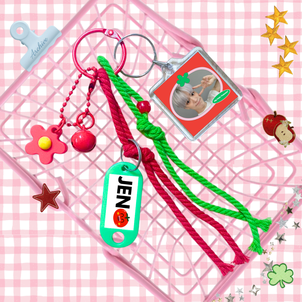 กระเป๋าพวงกุญแจcharm nct dream enhypen tomato ver || พวงกุญแจ Enhypen พวงกุญแจในฝัน nct