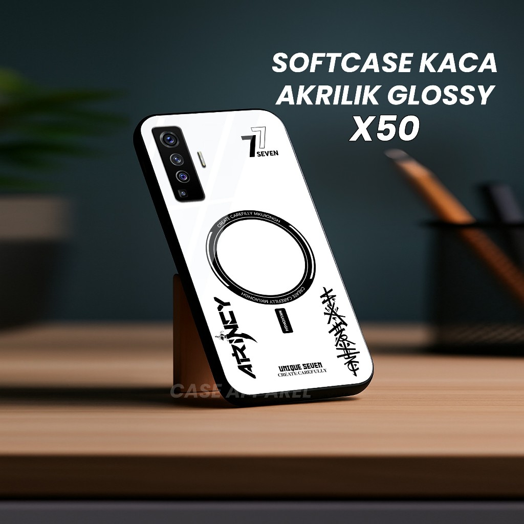 เคส Vivo X50 - Vivo X50 Softcase - เคสใหม่ล่าสุด - เคส Vivo X50 glass softcase (GC 446)