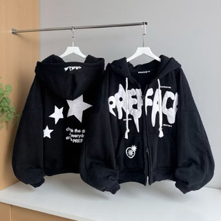 Preface hoodie boxi double zipper Jacket Unisex