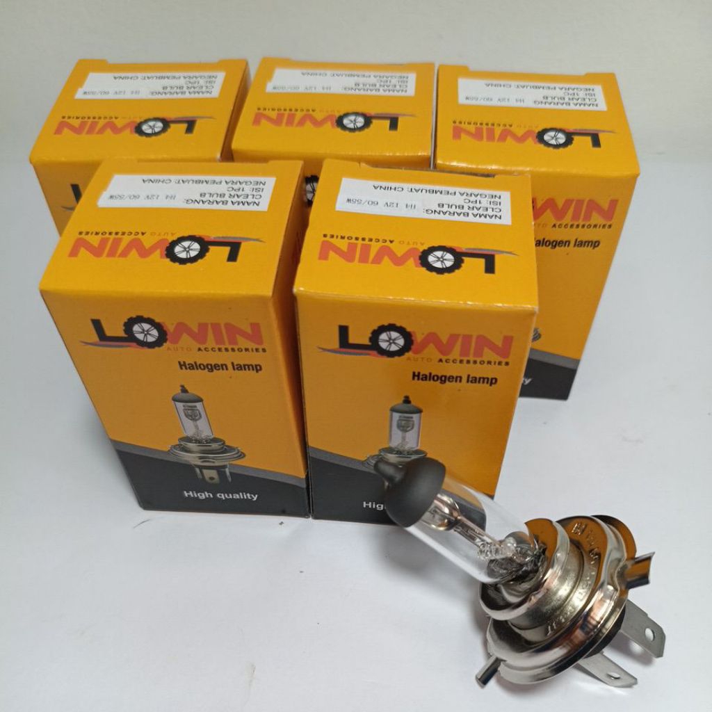 (ราคา 1 ชิ้น/5 ชิ้น) H4 HEADLIGHT BULB H4 12V 60/55W สําหรับ NINJA SCOOPY