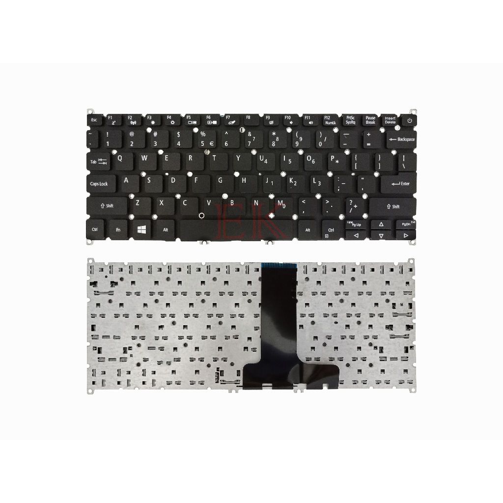 Acer Aspire 3 A311 A311-31 F2 Wifi Series แป้นพิมพ์แล็ปท็อปสีดํา