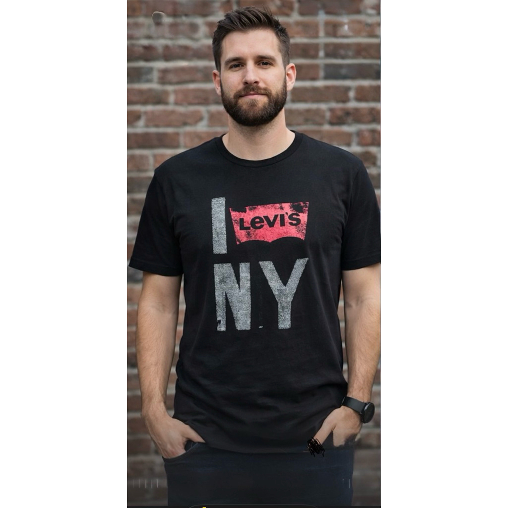 เสื้อยืด Levis Original Vintage สีดํา