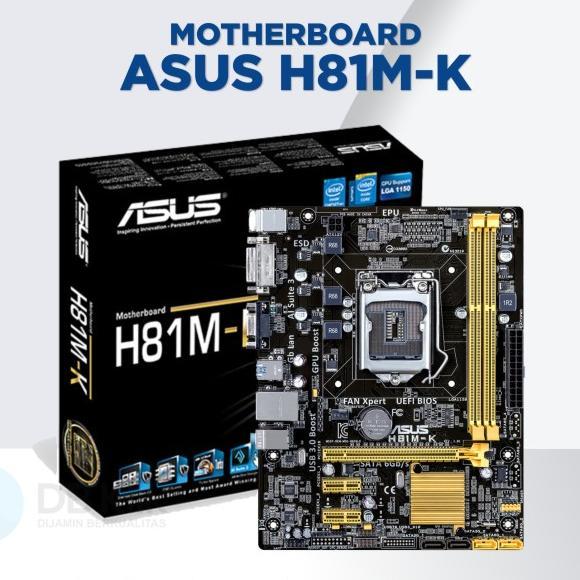 Asus h81m-k socket lga 1150 gen 4 เมนบอร์ด - ใช้ปกติ h81 b85 mobo