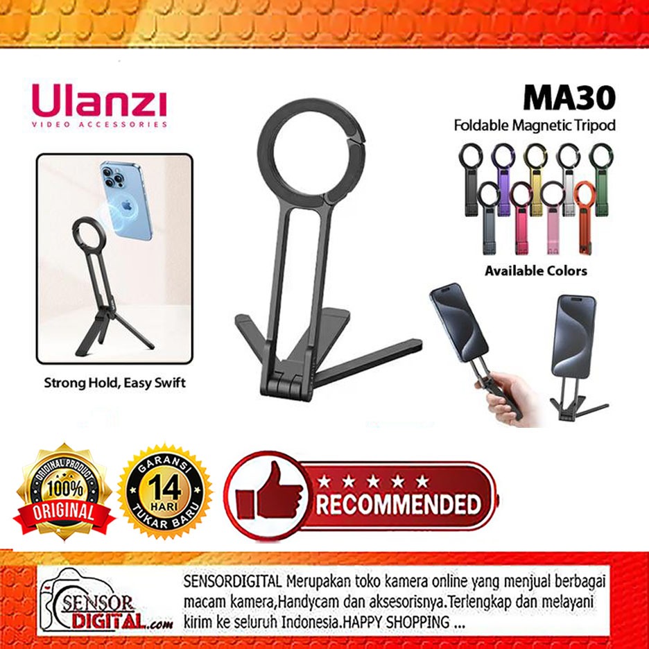 Ulanzi MA30 Carabiner-Mount Phoneขาตั้งกล้องแม่เหล็กSafe Miniขาตั้งกล้องHP Ulanzi MA 30 ขาตั้งโทรศัพ