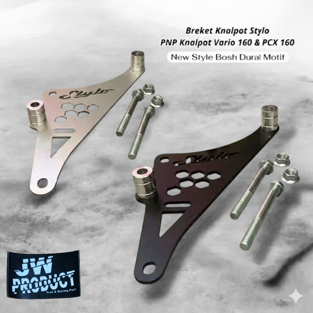 Stylo PNP ขายึดแขนท่อไอเสียสําหรับ vario 160 & PCX 160 เหล็กหนาสไตล์ใหม่ Bosh
