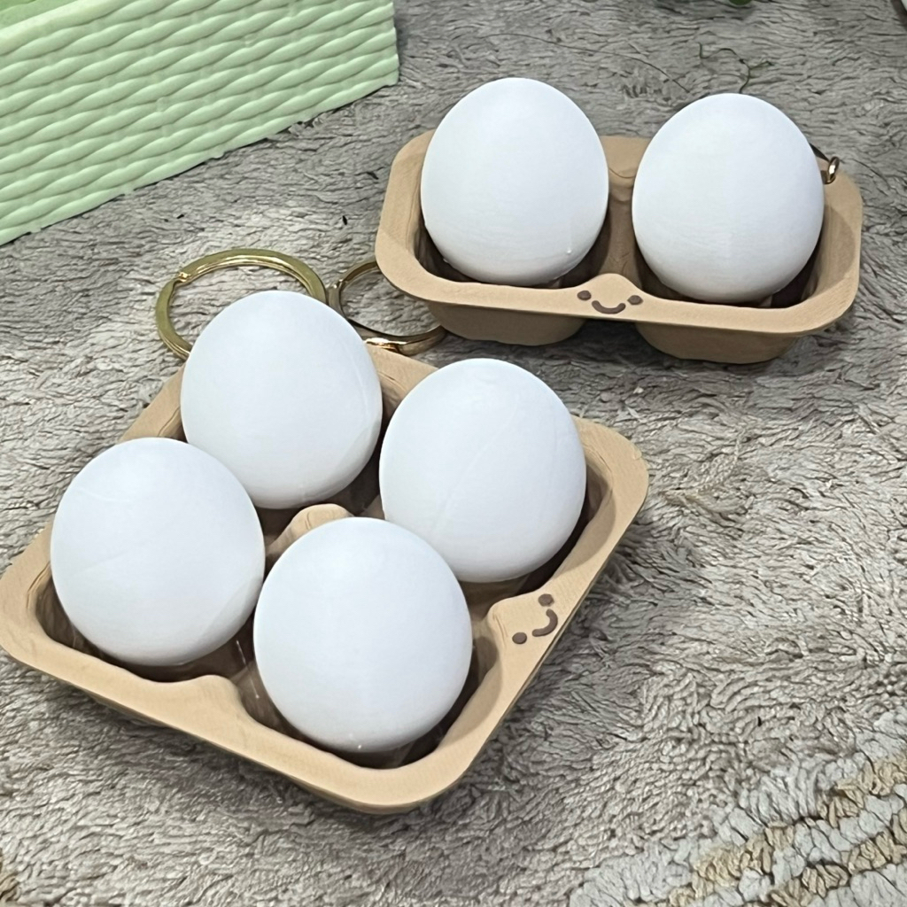พวงกุญแจ Egg Jellycat Fidget Clicker พิมพ์ลาย 3 มิติ