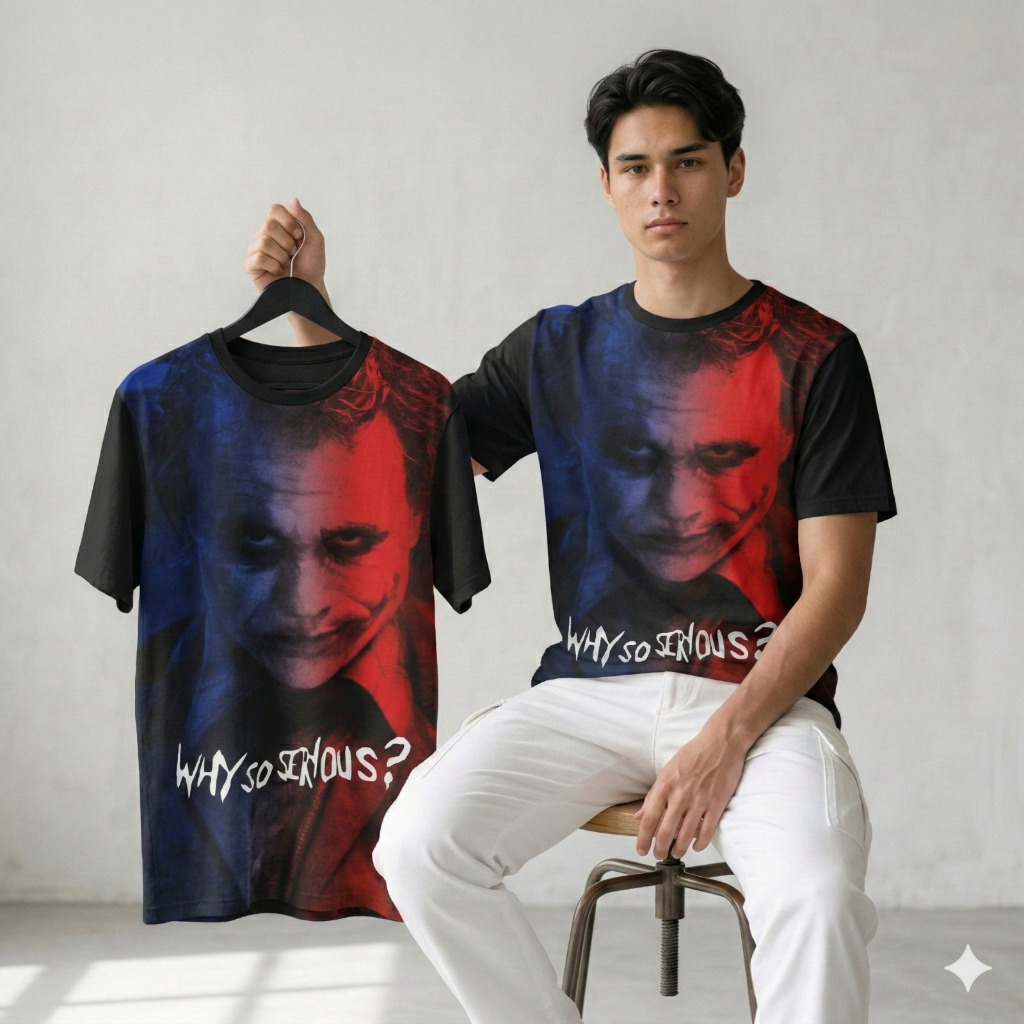 เสื้อยืด 3D JOKER WSS DISTRO JOKER WSS FULLPRINTING MOTIF สําหรับผู้ชายและผู้หญิง