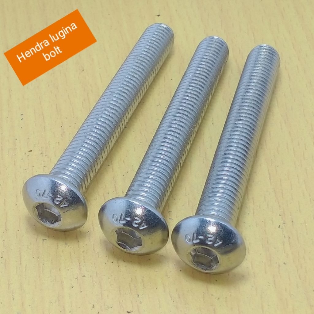 หัวปุ่ม m10x75 Pitch 1.5 สแตนเลส sus 304 L6 คีย์