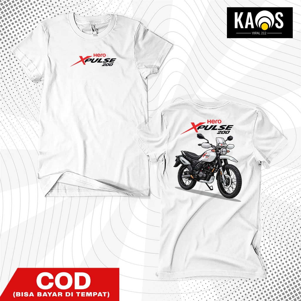 Hero Xpulse 200 Adventure เสื้อยืดมอเตอร์ไซค์ Unisex - เสื้อมอเตอร์ไซค์เทรลผจญภัยออฟโรดระดับพรีเมียม